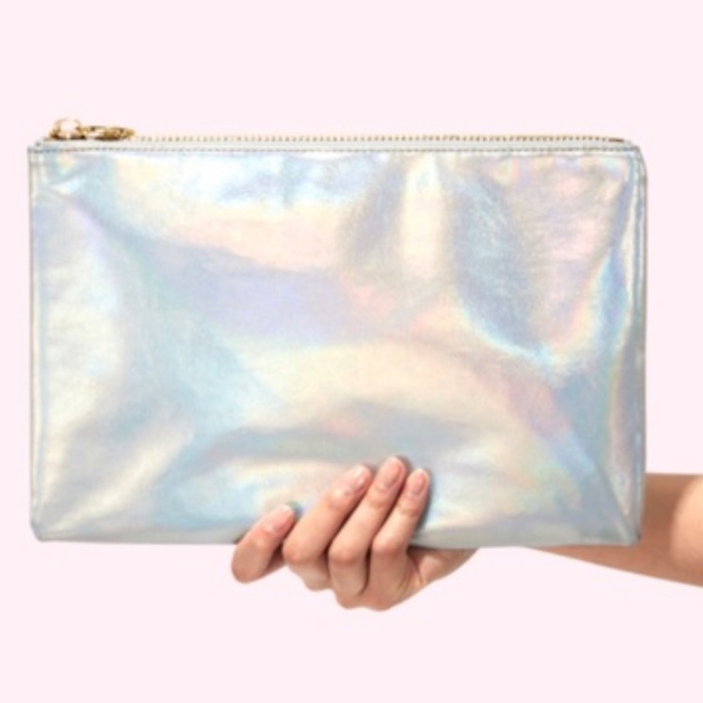 Stoney Clover Lane shimmer flat pouch